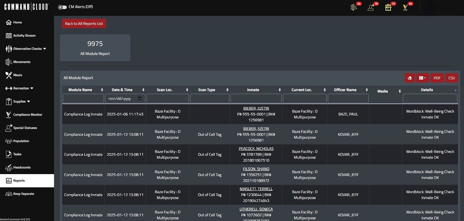 Mission Command All Modules Report