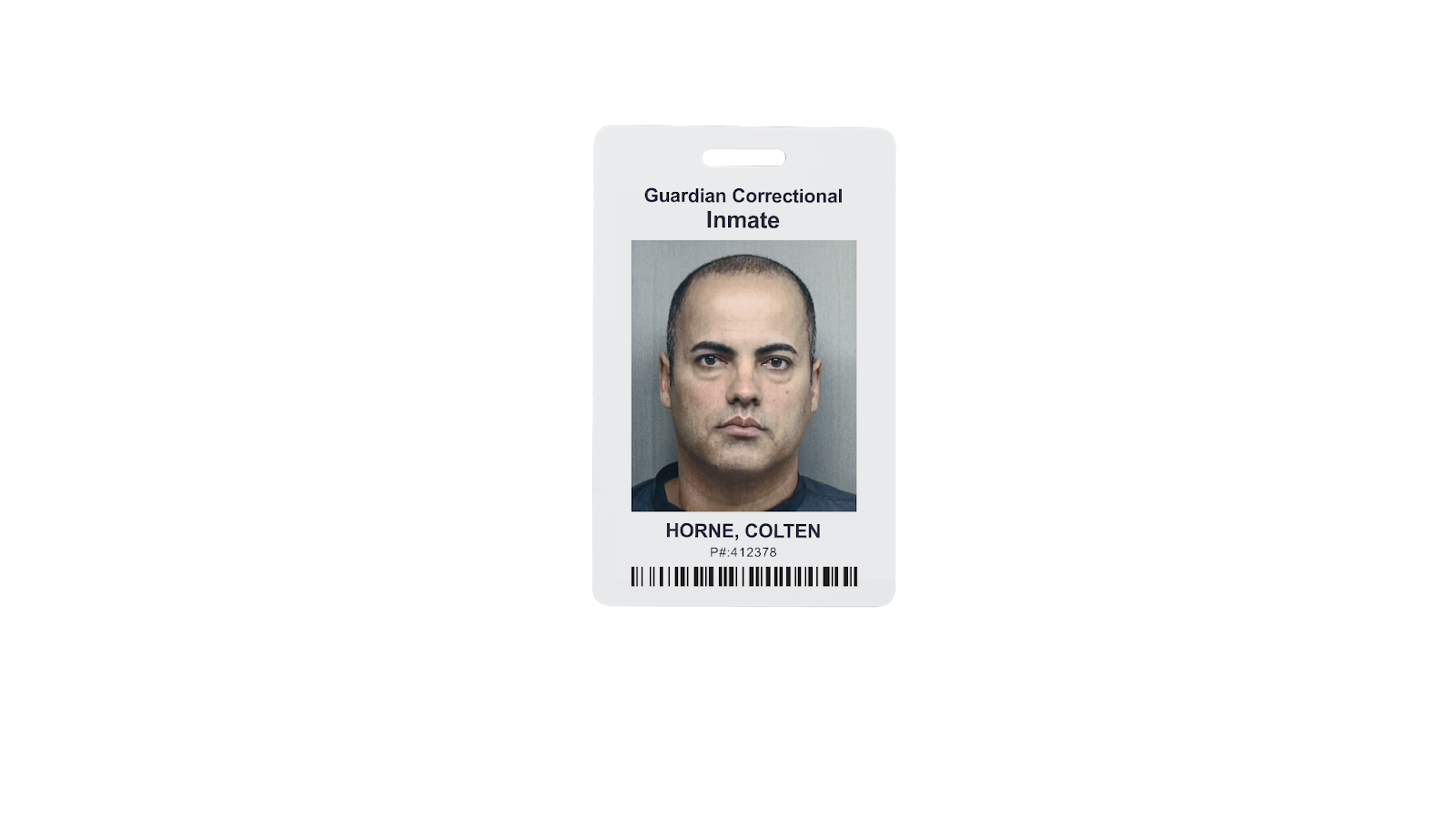 inmate ID card