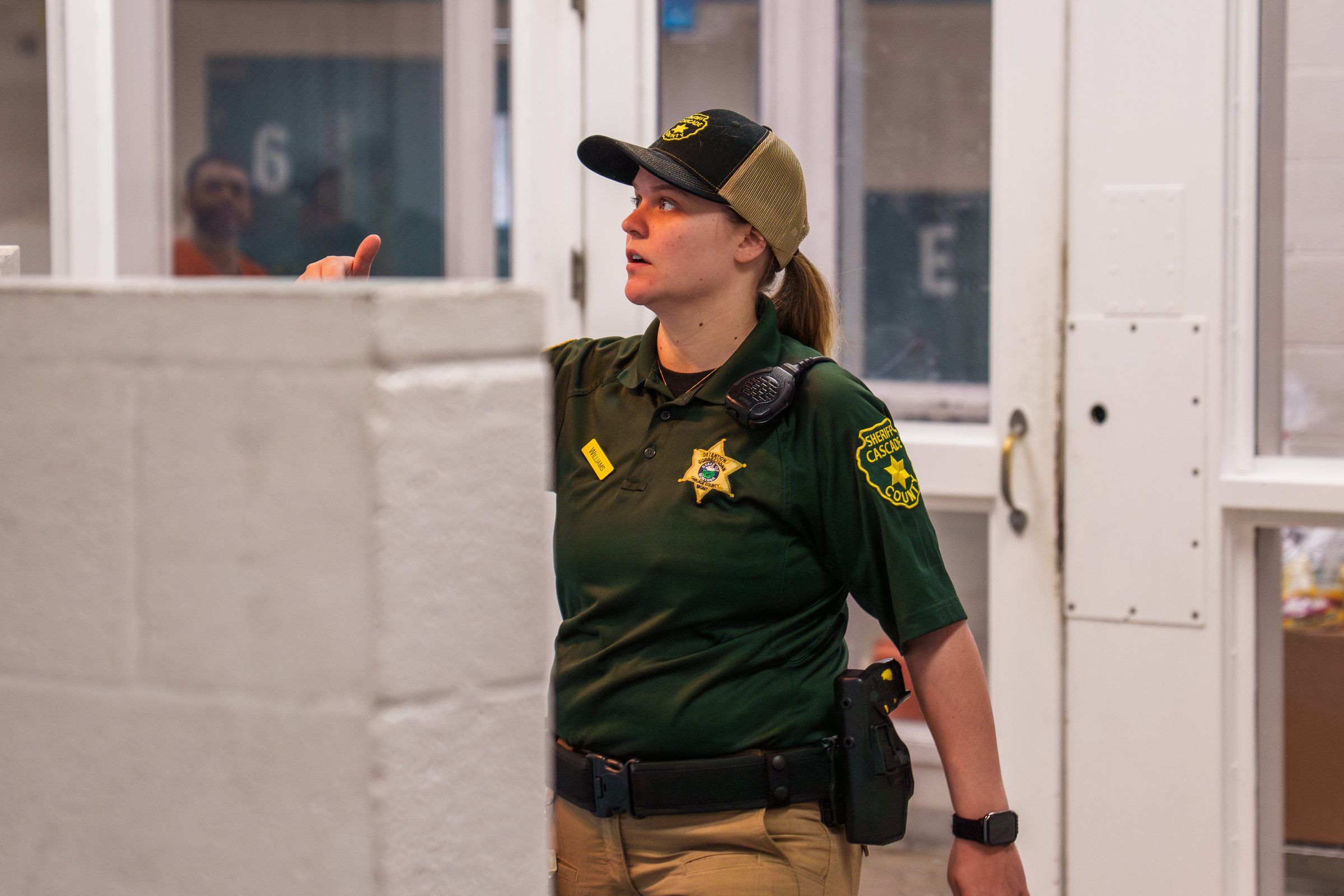 a corrections leader in control of a pod